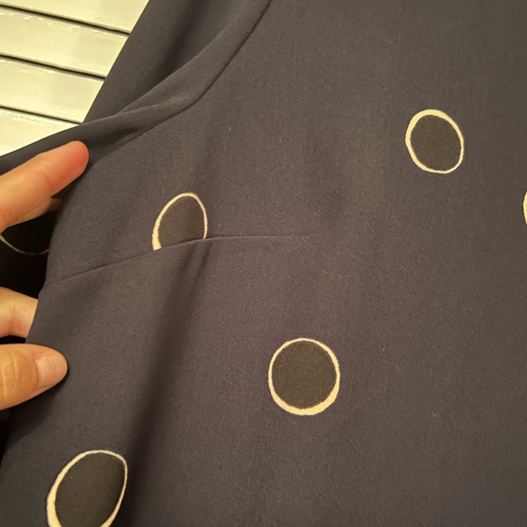 Boden Blue Sheath Dress with Mandarin Collar - Picture 7 of 13